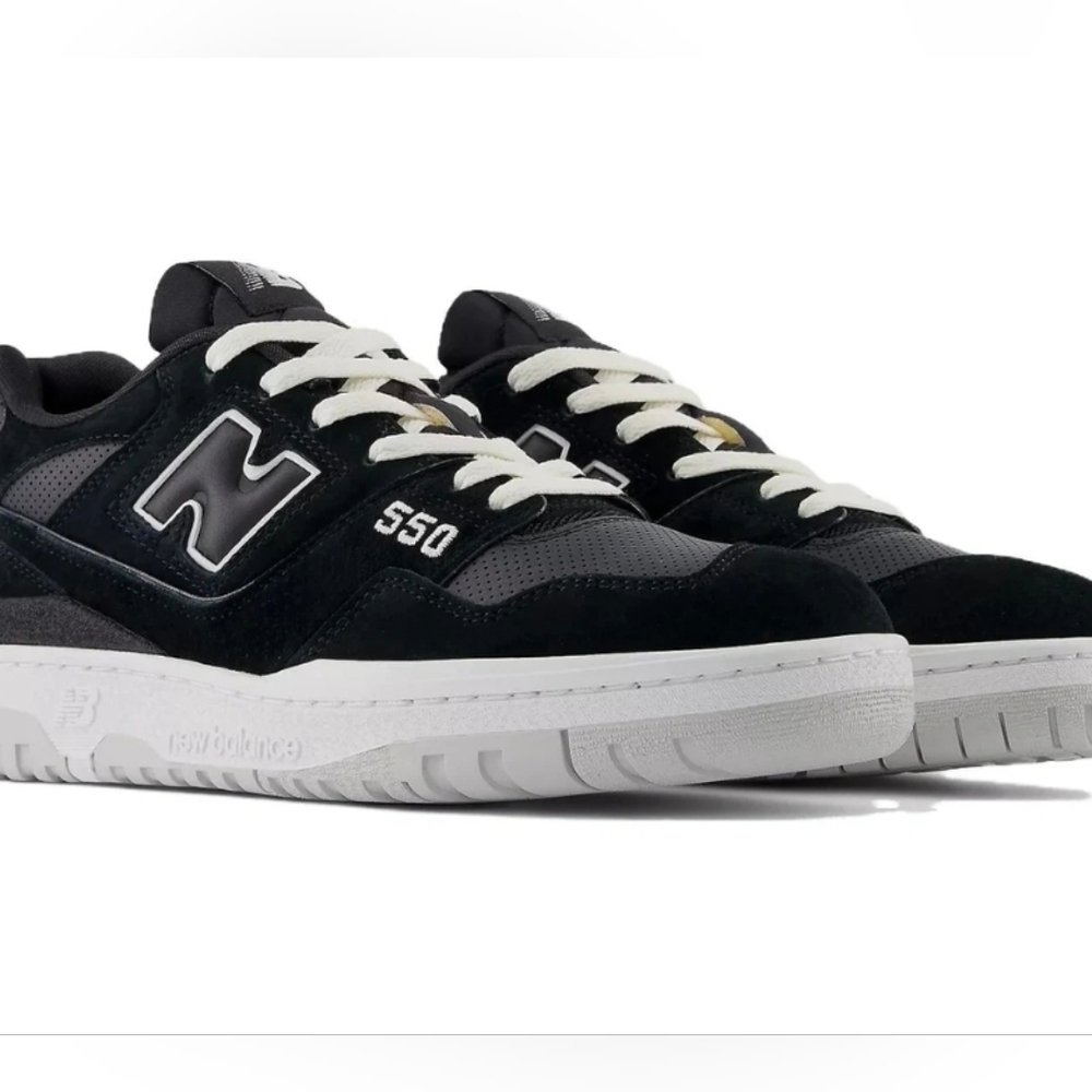 New Balance 550 Black Grey Matter Size M7/W8.5 - Picture 2 of 9